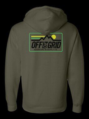 Off The Grid Surplus Dawn Rising Hoodie - Military Green